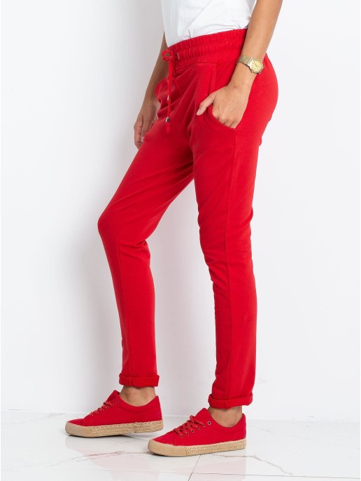Spodnie dresowe-RV-DR-3698.07X-czerwony Spodnie dresowe-RV-DR-3698.07X-czerwony