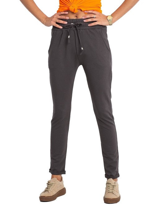 Spodnie dresowe-RV-DR-3698.08X-ciemny khaki Spodnie dresowe-RV-DR-3698.08X-ciemny khaki