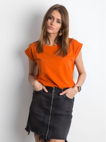 T-shirt-RV-TS-4833.93P-ciemny pomarańczowy