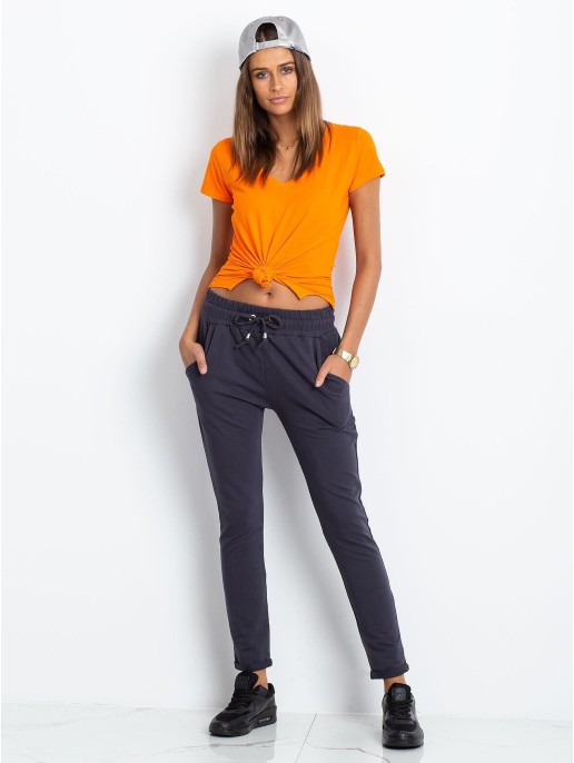 Spodnie dresowe-RV-DR-3698.05X-grafitowy Spodnie dresowe-RV-DR-3698.05X-grafitowy