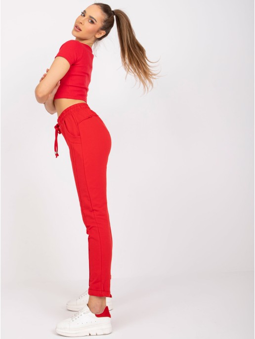 Spodnie dresowe-RV-DR-3589.08X-czerwony Spodnie dresowe-RV-DR-3589.08X-czerwony