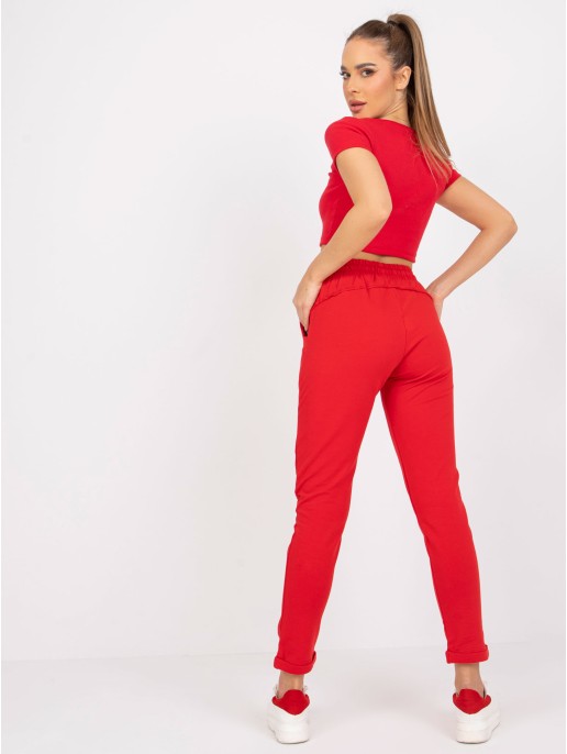 Spodnie dresowe-RV-DR-3589.08X-czerwony Spodnie dresowe-RV-DR-3589.08X-czerwony