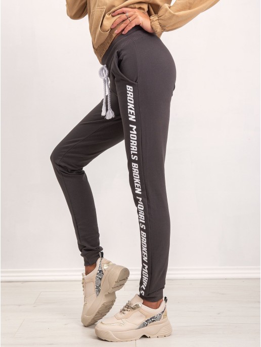 Spodnie dresowe-RV-DR-5134.69-ciemny khaki Spodnie dresowe-RV-DR-5134.69-ciemny khaki