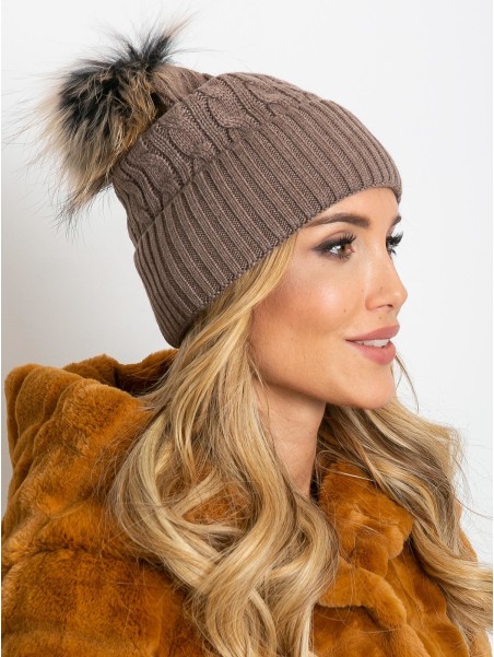 Czapka-AT-CZ-173501.44-ciemny bezowy