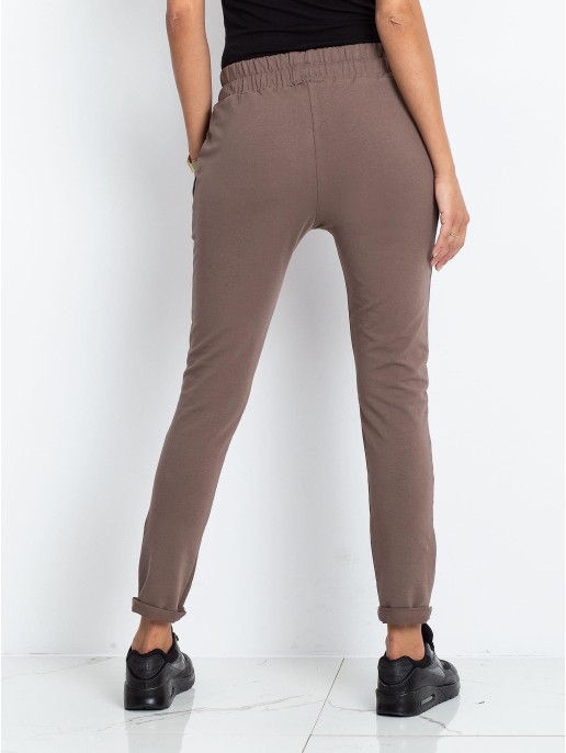 Spodnie dresowe-RV-DR-3698.08X-brązowy Spodnie dresowe-RV-DR-3698.08X-brązowy