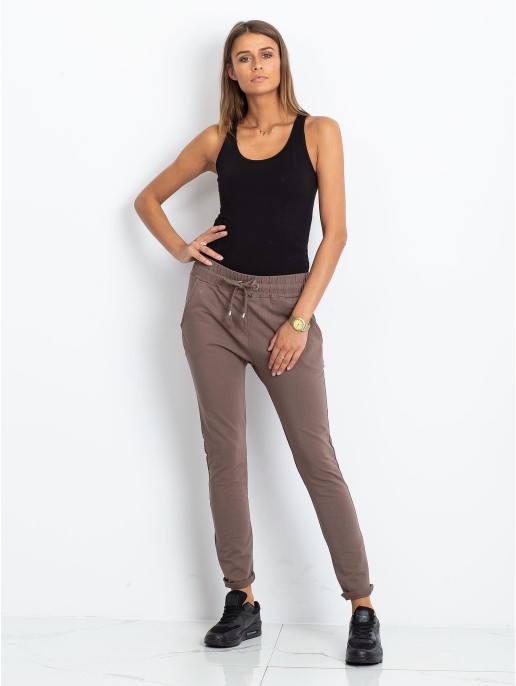 Spodnie dresowe-RV-DR-3698.08X-brązowy Spodnie dresowe-RV-DR-3698.08X-brązowy