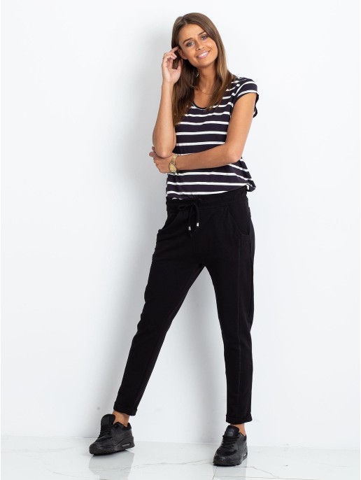 Spodnie dresowe-RV-DR-3589.09X-czarny Spodnie dresowe-RV-DR-3589.09X-czarny