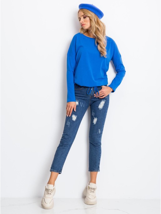 Bluzka-RV-BZ-5122.10P-ciemny niebieski Bluzka-RV-BZ-5122.10P-ciemny niebieski