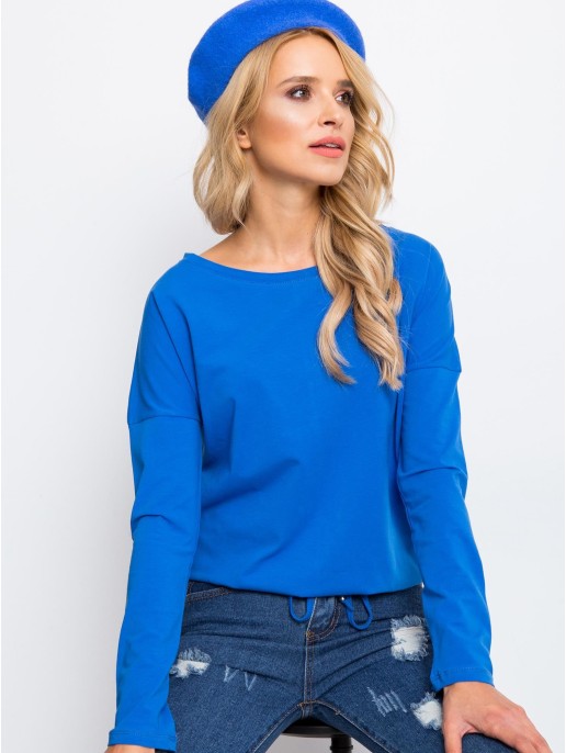 Bluzka-RV-BZ-5122.10P-ciemny niebieski Bluzka-RV-BZ-5122.10P-ciemny niebieski