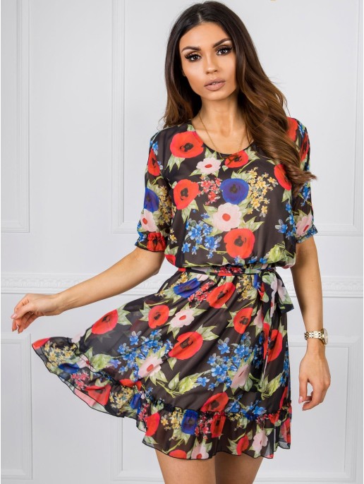 Sukienka-LK-SK-507626.70-czarno-czerwony Sukienka-LK-SK-507626.70-czarno-czerwony