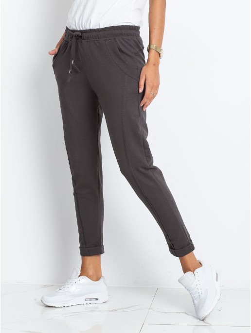 Spodnie dresowe-RV-DR-3589.08X-ciemny khaki Spodnie dresowe-RV-DR-3589.08X-ciemny khaki