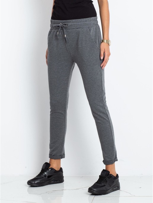 Spodnie dresowe-RV-DR-3698.09X-ciemny szary Spodnie dresowe-RV-DR-3698.09X-ciemny szary