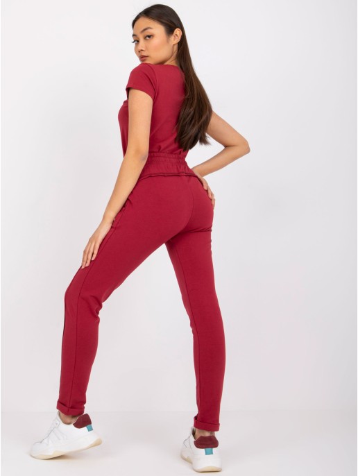 Spodnie dresowe-RV-DR-3589.06X-bordowy Spodnie dresowe-RV-DR-3589.06X-bordowy