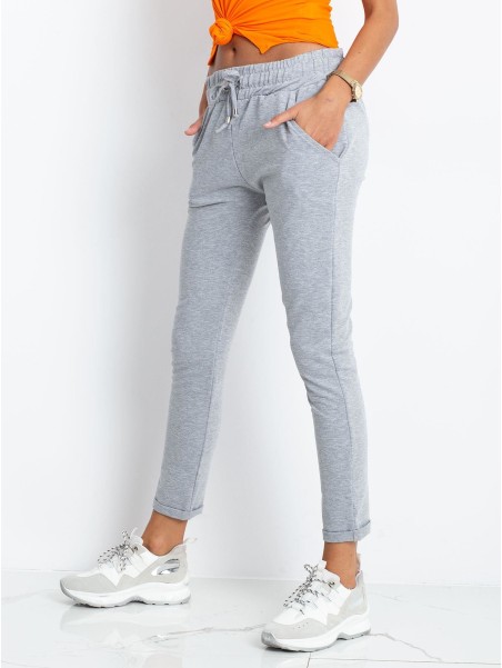 Spodnie dresowe-RV-DR-3698.05X-szary