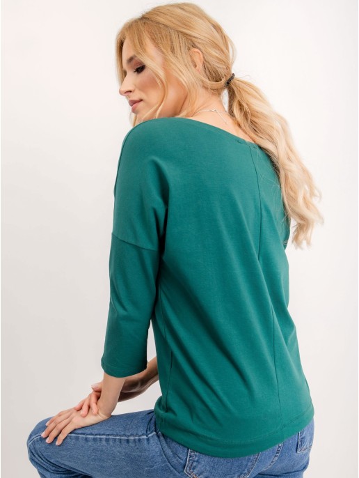 Bluzka-RV-BZ-4691.09P-ciemny zielony Bluzka-RV-BZ-4691.09P-ciemny zielony