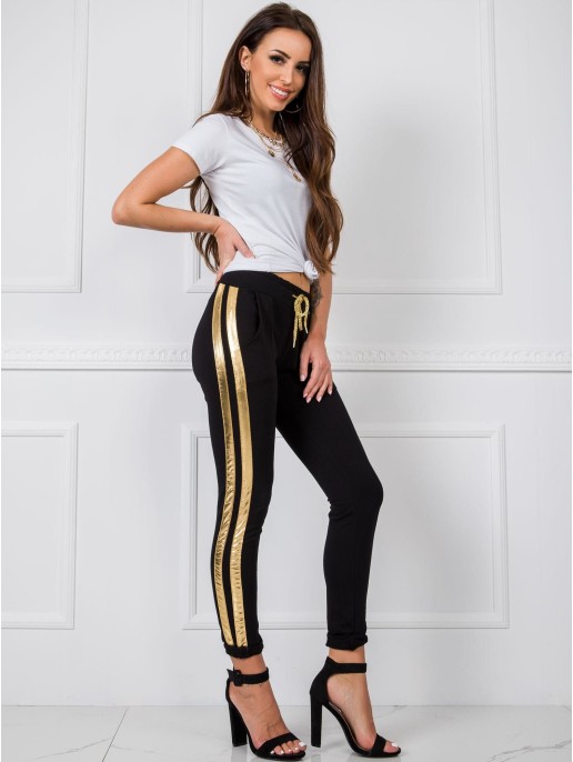 Spodnie dresowe-RV-DR-5408.28P-czarny Spodnie dresowe-RV-DR-5408.28P-czarny