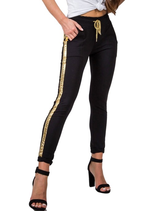 Spodnie dresowe-RV-DR-5408.28P-czarny Spodnie dresowe-RV-DR-5408.28P-czarny