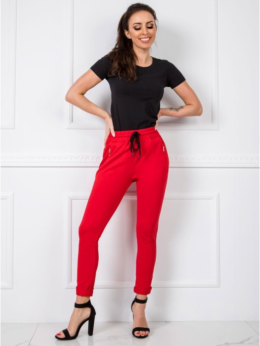 Spodnie dresowe-RV-DR-5465.09X-czerwony Spodnie dresowe-RV-DR-5465.09X-czerwony