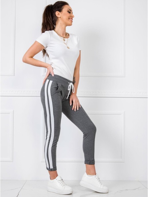 Spodnie dresowe-RV-DR-5407.88-ciemny szary Spodnie dresowe-RV-DR-5407.88-ciemny szary