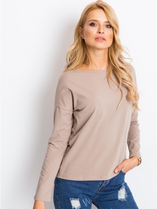 Bluzka-RV-BZ-5121.23P-ciemny bezowy Bluzka-RV-BZ-5121.23P-ciemny bezowy
