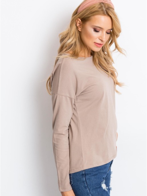 Bluzka-RV-BZ-5121.23P-ciemny bezowy Bluzka-RV-BZ-5121.23P-ciemny bezowy