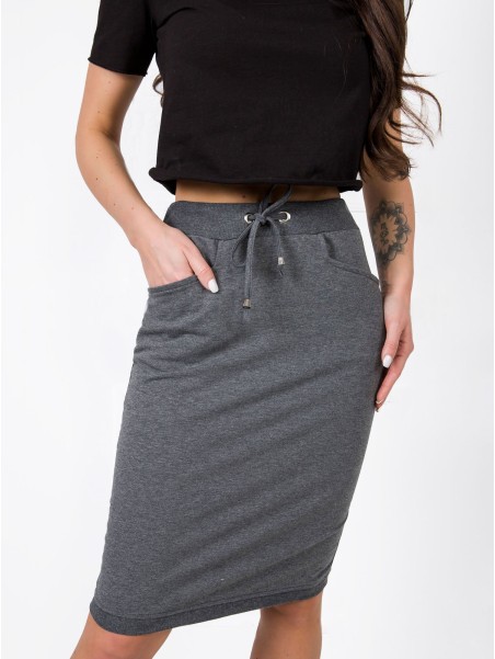 Spódnica-RV-SD-4793-1.32-ciemny szary