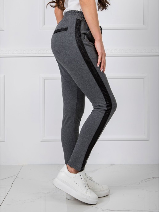 Spodnie dresowe-RV-DR-5371.38P-ciemny szary Spodnie dresowe-RV-DR-5371.38P-ciemny szary