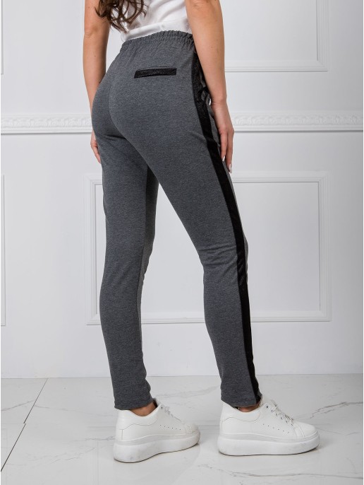 Spodnie dresowe-RV-DR-5371.38P-ciemny szary Spodnie dresowe-RV-DR-5371.38P-ciemny szary