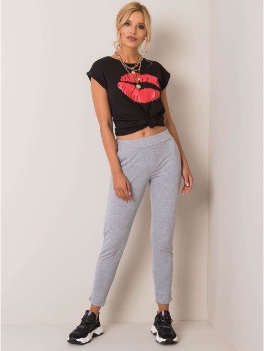 Spodnie dresowe-RV-DR-5222.59-szary Spodnie dresowe-RV-DR-5222.59-szary