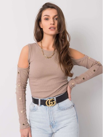 Bluzka-RV-BZ-5099-1.07-ciemny bezowy 2