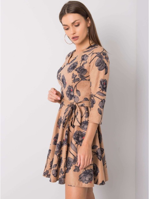 Sukienka-LK-SK-508307.46P-beżowy Sukienka-LK-SK-508307.46P-beżowy
