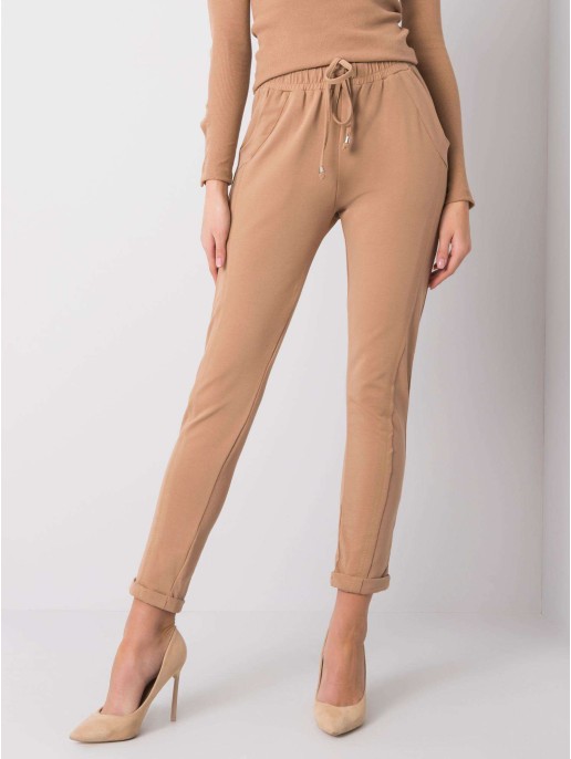 Spodnie dresowe-RV-DR-3589.07X-camelowy Spodnie dresowe-RV-DR-3589.07X-camelowy