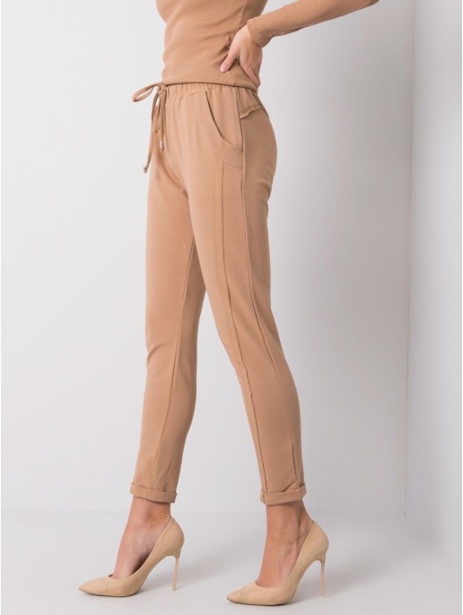 Spodnie dresowe-RV-DR-3589.07X-camelowy Spodnie dresowe-RV-DR-3589.07X-camelowy