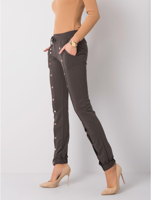 Spodnie dresowe-RV-DR-6016.08-ciemny khaki Spodnie dresowe-RV-DR-6016.08-ciemny khaki