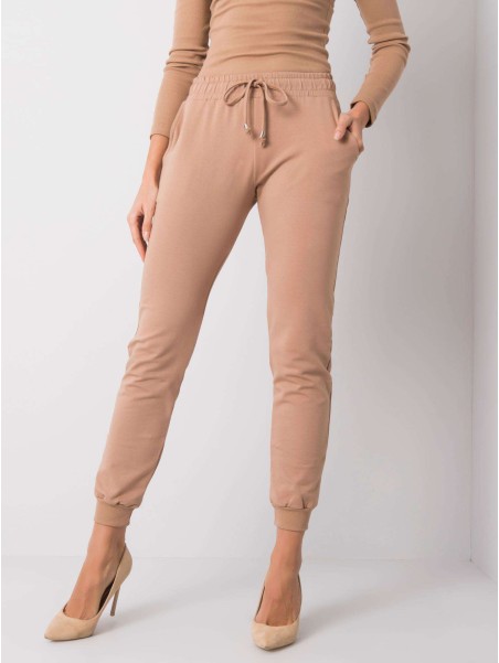 Spodnie dresowe-RV-DR-5040.02X-camelowy