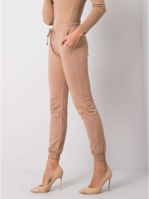 Spodnie dresowe-RV-DR-5040.02X-camelowy Spodnie dresowe-RV-DR-5040.02X-camelowy