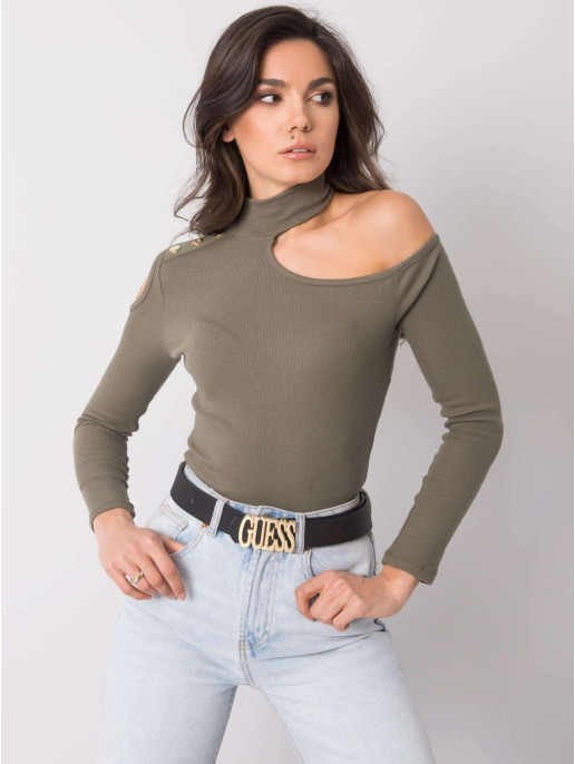 Bluzka-TW-BZ-OB010.25-khaki Bluzka-TW-BZ-OB010.25-khaki