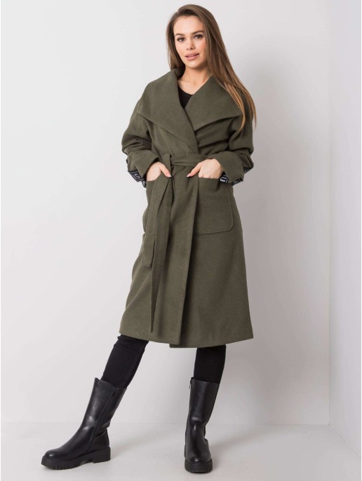 Płaszcz-LK-PL-508316.95P-khaki Płaszcz-LK-PL-508316.95P-khaki