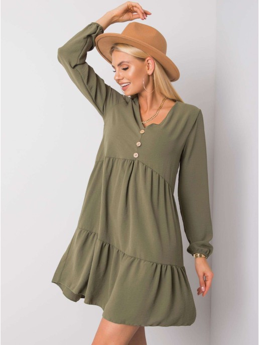 Sukienka-D50010F30264A-khaki Sukienka-D50010F30264A-khaki