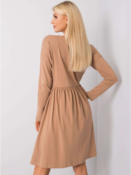 Sukienka-RV-SK-5889.41P-camelowy Sukienka-RV-SK-5889.41P-camelowy