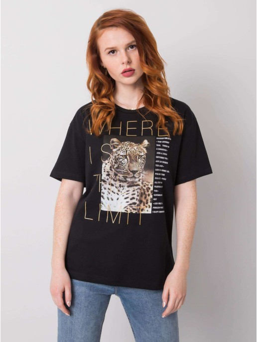 T-shirt-HB-TS-3051.64P-czarny T-shirt-HB-TS-3051.64P-czarny