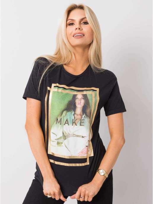 T-shirt-HB-TS-3025.18P-czarny T-shirt-HB-TS-3025.18P-czarny