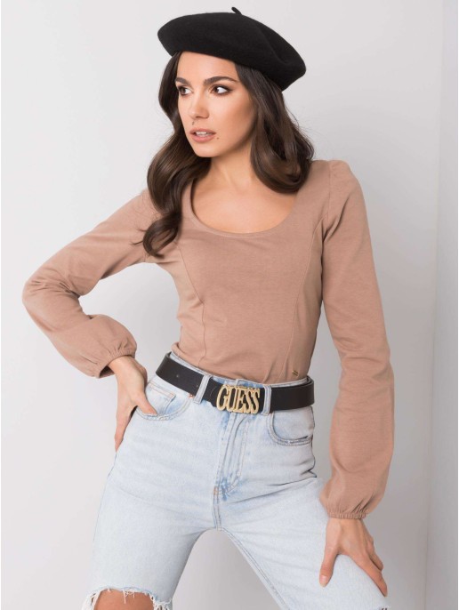 Bluzka-TW-BZ-G-082.98-camelowy Bluzka-TW-BZ-G-082.98-camelowy
