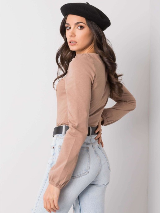 Bluzka-TW-BZ-G-082.98-camelowy Bluzka-TW-BZ-G-082.98-camelowy