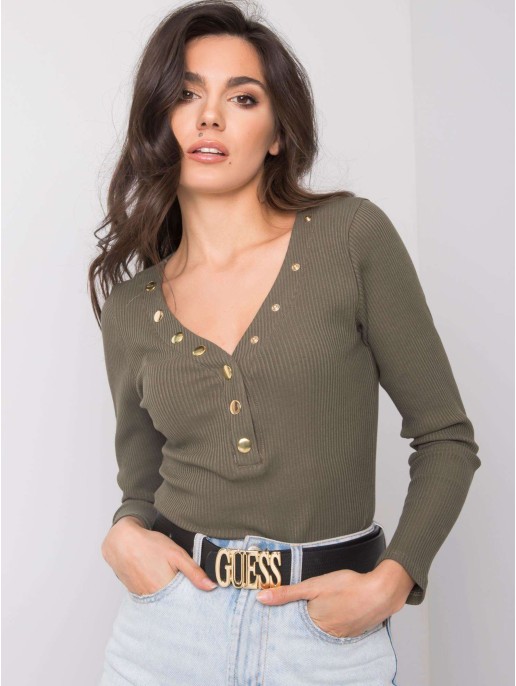 Bluzka-TW-BZ-OB006.59-khaki Bluzka-TW-BZ-OB006.59-khaki