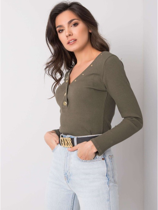 Bluzka-TW-BZ-OB006.59-khaki Bluzka-TW-BZ-OB006.59-khaki