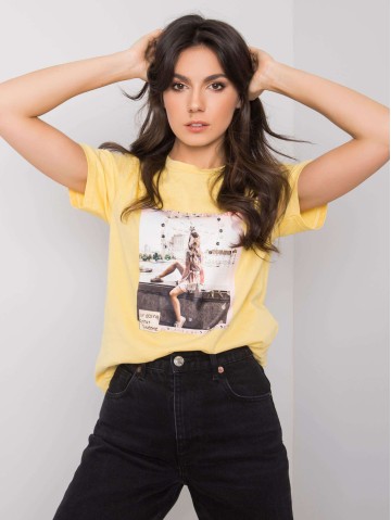 T-shirt-PM-TS-SS21TX41.20-żółty