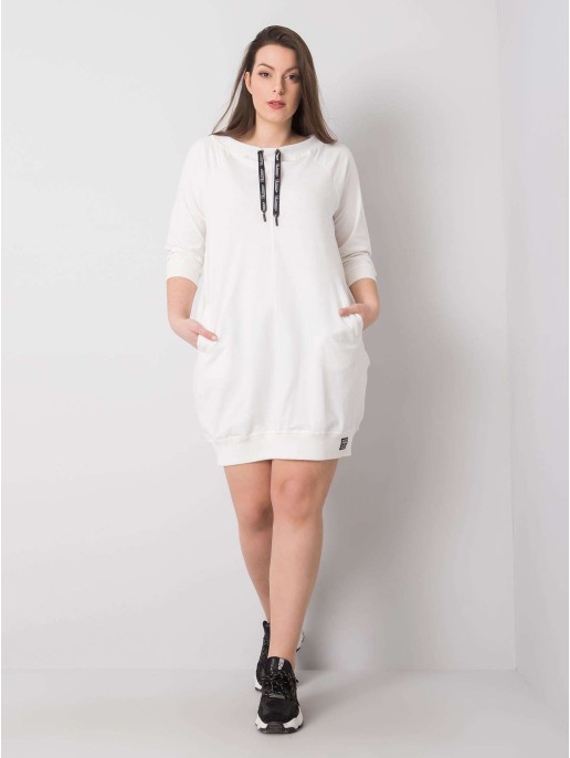 Sukienka-RV-SK-6351.87P-ecru Sukienka-RV-SK-6351.87P-ecru