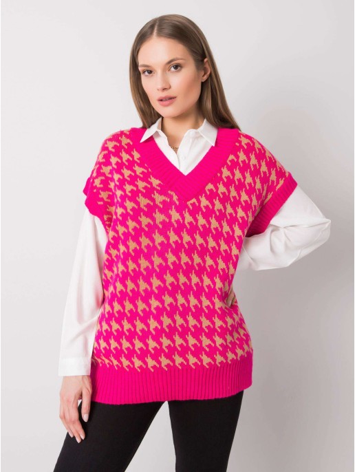Sweter-269-SW-16500.37-fluo różowy Sweter-269-SW-16500.37-fluo różowy
