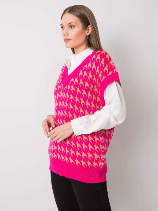 Sweter-269-SW-16500.37-fluo różowy Sweter-269-SW-16500.37-fluo różowy